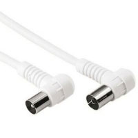 Hama Ant. Cable Coaxial Male Plug(Angle) - Coaxial Female Jack(Angle), 10 m (00043585)